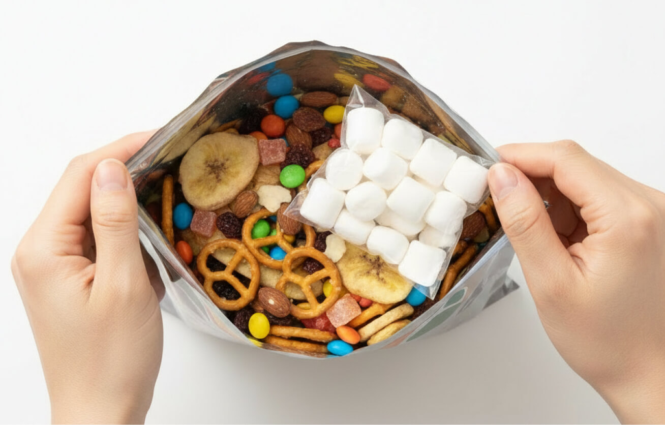 袋の中のミックスナッツ