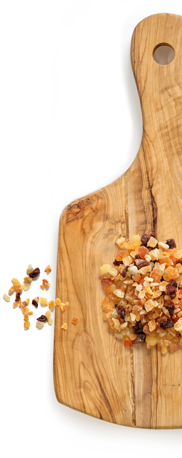 板に乗っているドライフルーツ