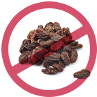 レーズン未使用