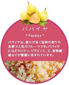 ドライフルーツ袋_パパイヤ
