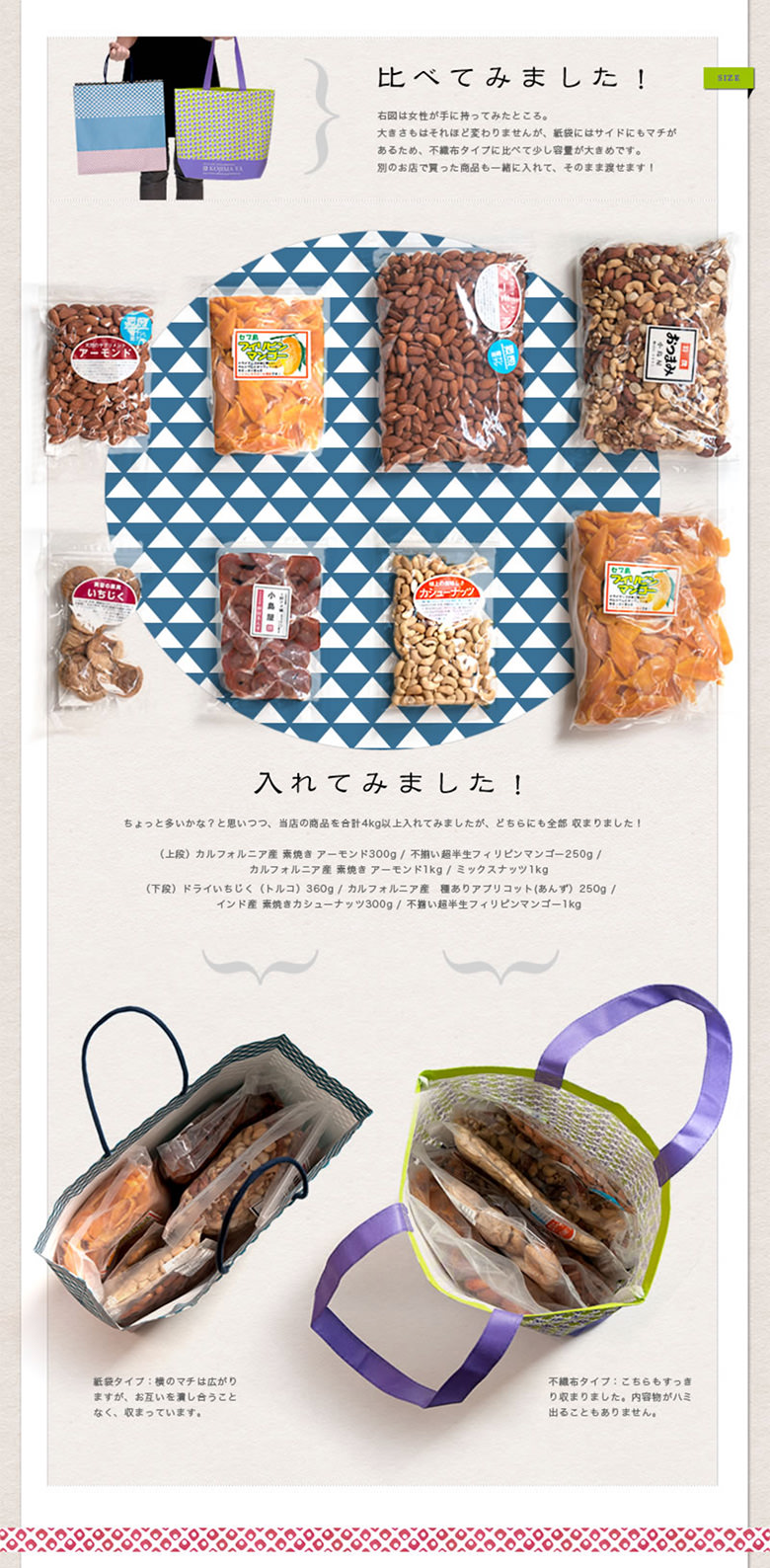 小島屋オリジナル お手持ちかばん （ショッピングバッグ）