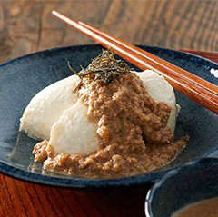 豆腐のオリエンタルピーナッツソース