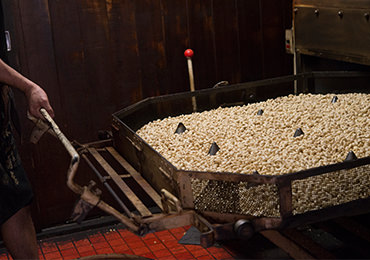 一度に焙煎できるのは、20kgくらい