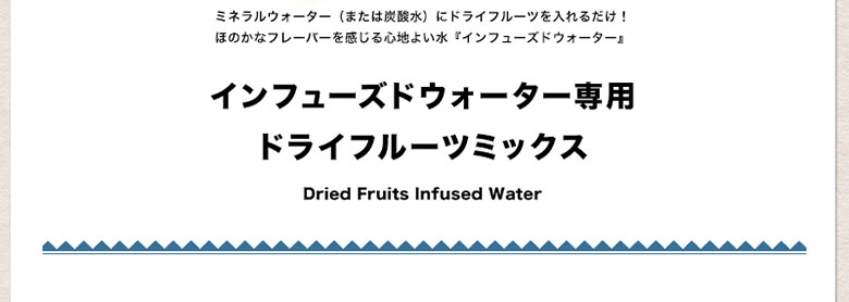インフューズドウォーター専用ドライフルーツミックス