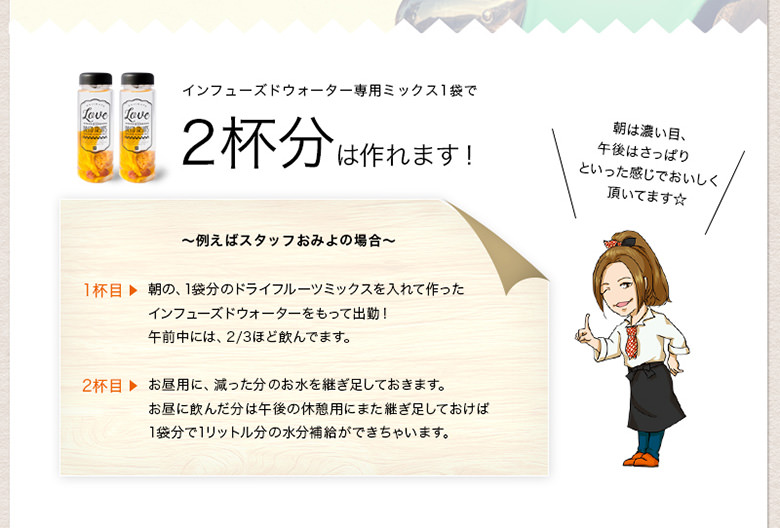 インフューズドウォーター専用ドライフルーツミックス