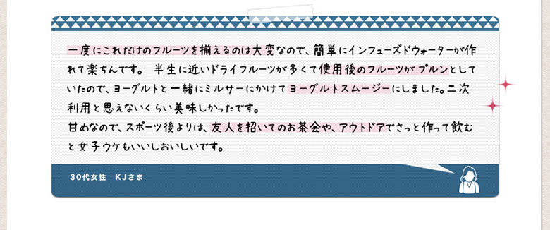 インフューズドウォーター専用ドライフルーツミックス