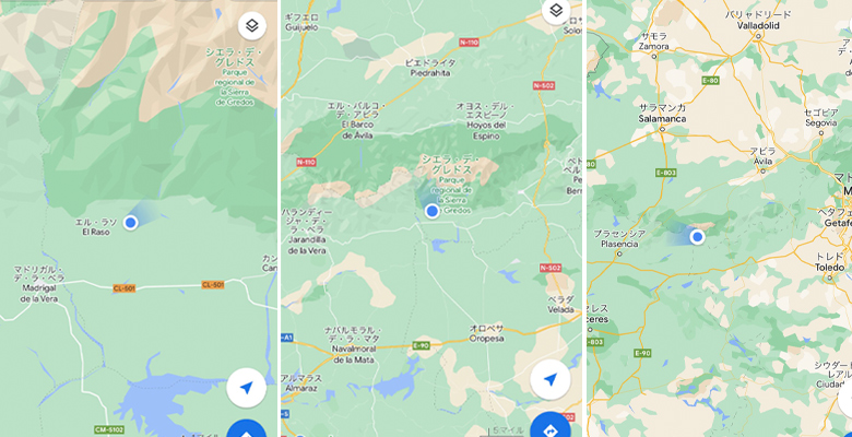 現地農園の地図