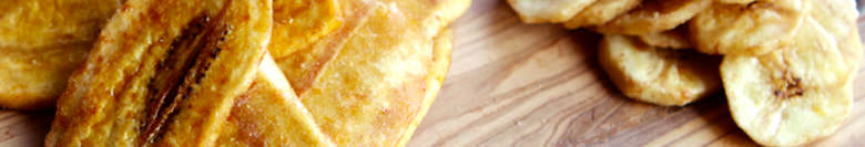 良質のバナナチップス