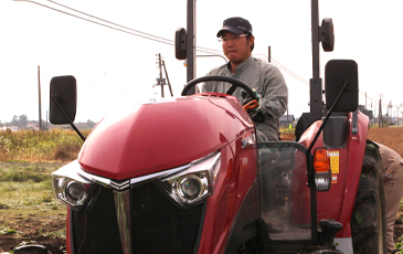 “北海道沼田町の農家、鵜野さん”