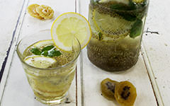 ドライキウイ＆ドライパインとミントのフレーバーウォーター