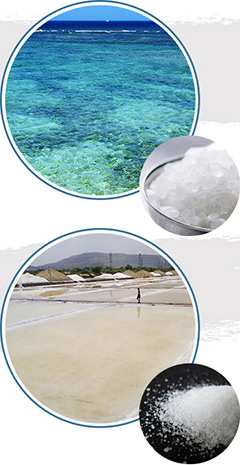 沖縄粉塩と赤穂の粒塩