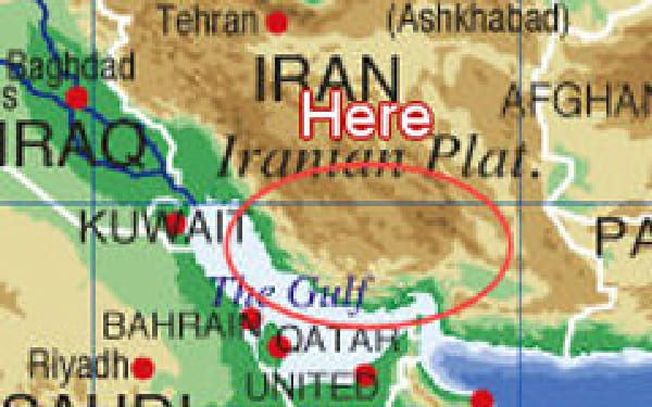 イランの地図