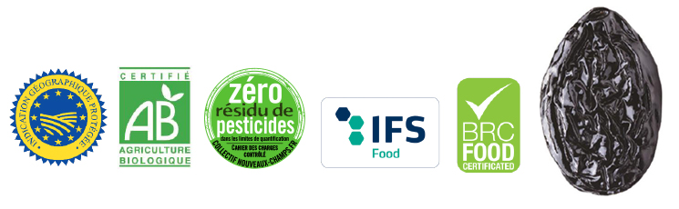 “ドライプルーンはHACCP取得済の工場で管理されています”