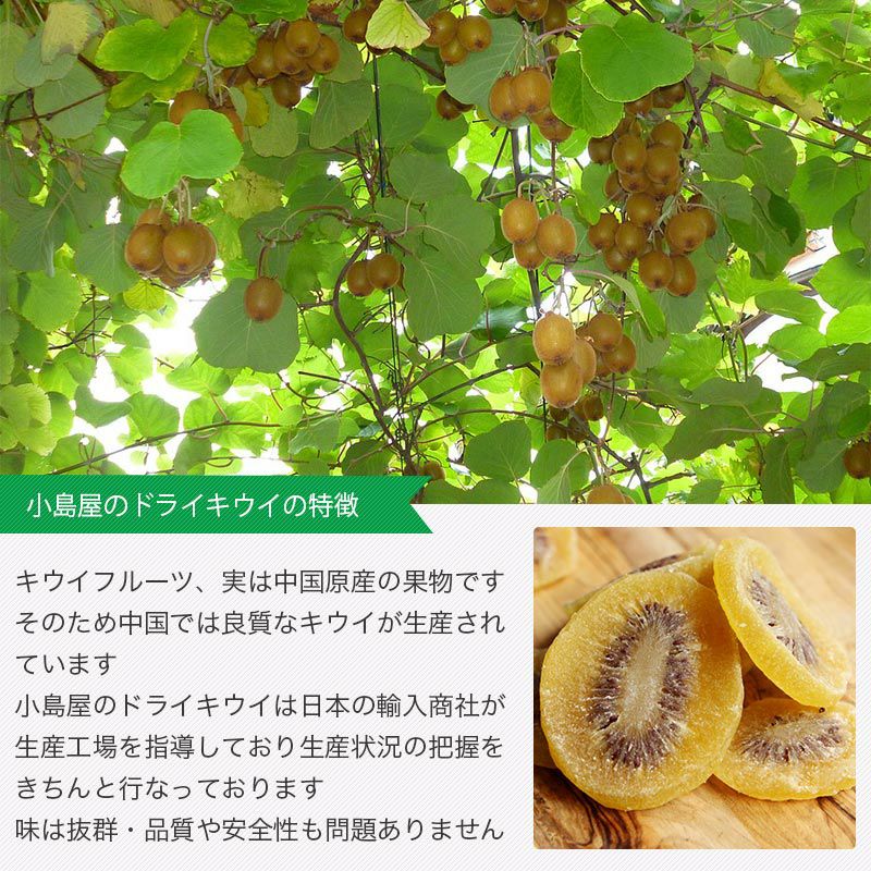 ドライキウイ・着色料不使用のお徳用1kg通販｜ドライフルーツの専門店