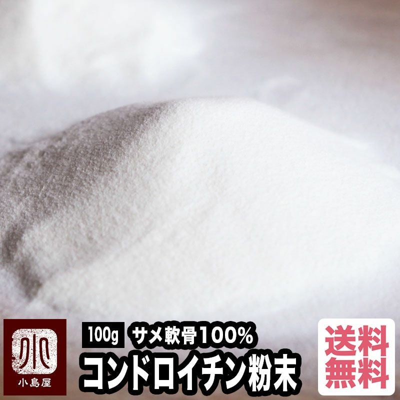 【送料無料】　サメ軟骨100％コンドロイチン（粉末状）《100g（約50日分）》